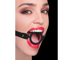 Ouch By Shots Shots Ouch! Silicone O-Ring System with Adjustable Leather Strap 57cm