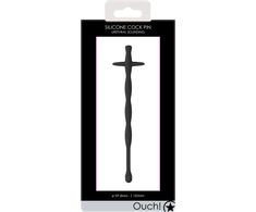 Ouch By Shots Triune Silicone Urethral Dilator Flexible 8 mm Body-Safe Juodas