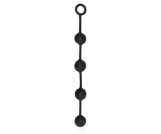 Ouch By Shots Ouch! Silicone Beads Large Juodas - Flexible Four-Ball Intimate Trainer