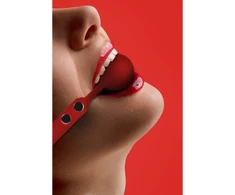 Ouch By Shots Silicone Ball Gag Raudona