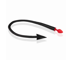 Ouch By Shots Sinner Gear Silicone Intimate Plug with Devil Tail Juodas 38 cm