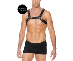 Ouch By Shots Ouch! Leather Bulldog Harness L/XL - Adjustable Straps &amp; Buckles