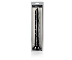 Ouch By Shots OUCH! Stacked Anal Snake 12'' Flexible Silicone Gylis Trainer Juodas