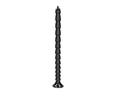 Ouch By Shots OUCH! Stacked Flexible Anal Snake 50 cm - Silicone, Suction Cup, Juodas
