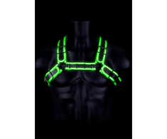 Ouch By Shots Ouch! Bulldog Adjustable Harness Buckle Glow-in-the-Dark L/XL