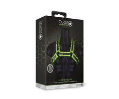 Ouch By Shots Ouch! Bulldog Adjustable Harness Buckle Glow-in-the-Dark L/XL