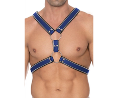 Ouch By Shots Z Series Scottish Leather Harness L/XL with Stainless Steel Details