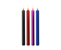 Ouch By Shots Ouch! Teasing Wax Candles Set - 4 Large Pieces, Multicolor