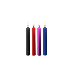 Ouch By Shots Ouch! Teasing Wax Candles Set 4 Multicolor - Low-Temp Drip System