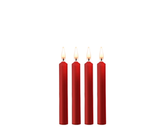 Ouch By Shots Ouch! Teasing Wax Candles 4-Pack - Raudona, Body Art Priedas