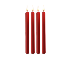 Ouch By Shots Ouch! Teasing Wax Candles Set 4pcs Large Raudona - Sensory Play Priedas