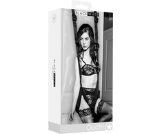 Ouch By Shots Secret Play Door Support System Adjustable with Padded Loops Juodas