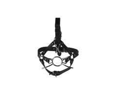 Ouch By Shots Shots Spider Gag Head Harness with Adjustable Nose Hooks Juodas