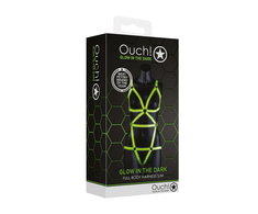 Ouch By Shots Ouch! Full Body Harness Glow-in-the-Dark Adjustable S/M