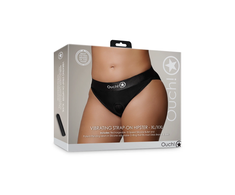 Ouch By Shots EasyToys Vibrating Strap-On Hipster XL/XXL Juodas - Lace Harness System