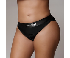 Ouch By Shots EasyToys Vibrating Strap-On Hipster XL/XXL Juodas - Lace Harness System
