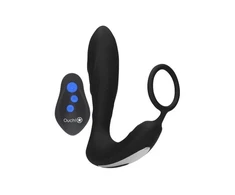 Ouch By Shots E-stim Vibrating Butt Plug Cockring Vibruojantis analinis kištukas su penio žiedu