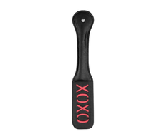 Ouch By Shots Rimba Paddle XOXO - Leather Impact Tool with Reversed Imprint