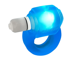 Mėlyna Oxballs - Glowdick Cockring su Led Mėlyna ledu
