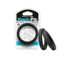 PerfectFitBrand Perfect Fit Xact-Fit #23 Comfort Ring 2 vnt., Ultra-Soft Silicone, Juodas