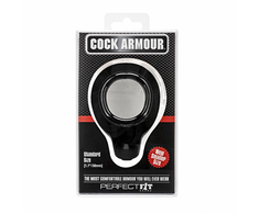 PerfectFitBrand Perfect Fit Cock Armour Regular Juodas - Anatomical Support Ring, 43 mm