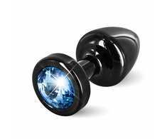 Mėlyna Diogol Anni Round Intimate Plug Juodas &amp; Mėlyna 25 mm Aluminum