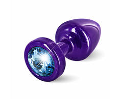 Mėlyna Diogol Anni Round 25 mm Intimate Priedas Violetinė &amp; Mėlyna Crystal