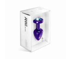 Mėlyna Diogol Anni Round 25 mm Intimate Priedas Violetinė &amp; Mėlyna Crystal