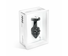 Diogol Ano Ribbed Juodas 25 mm Aliuminio Intimate Priedas with Crystal