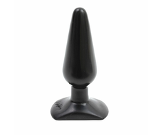 Doc Johnson Classic Medium Intimate Plug Juodas 13cm