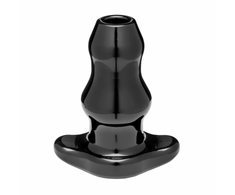 PerfectFitBrand Perfect Fit Double Tunnel Plug Large Juodas - Innovative Hollow Design, 11.4 cm