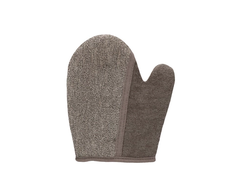Touche By Shots Touche Dual Bath Glove Flax &amp; Hemp with Charcoal - Exfoliating &amp; Polishing