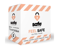 SAFE – Prezervatyvai Feel Safe Ultra ploni (5 vnt.)