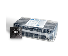EXS Juodas Latex 100-Piece Flared Silky Anatomical Protection Set