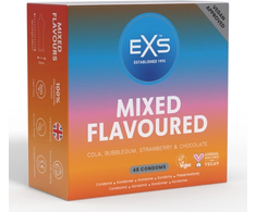 EXS Mixed Flavours Latex Condoms 48-Pack - Variety Aromatic Selection