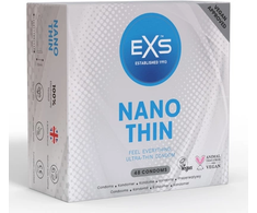 EXS Nano Thin 48-Pack Premium Ultra-Thin Latex Barrier 0.045mm Regular