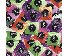 EXS Variety Pack 1 - 48 Premium Latex Condoms, Mixed Types &amp; Flavours