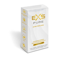 EXS Pure Ultra-Thin Latex Protection 12 Pack, 53 mm, Eco-Friendly