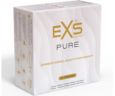 EXS Pure Ultra-Thin Latex Condoms 48-Pack | Eco-Friendly 53mm Plotis