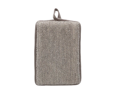 Touche By Shots Touche Rectangle Bath Sponge Bamboo Charcoal &amp; Flax Hemp Double-Sided