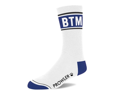 Prowler BTM Socks Baltas/Mėlyna - Classic Sporty Cotton Crew Socks