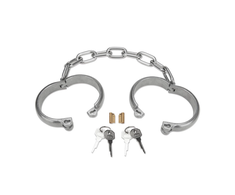 Prowler Red Prowler Raudonas Heavy Duty Stainless Steel Ankle Restraints Sidabrinis