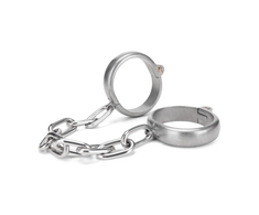 Prowler Red Prowler Raudonas Heavy Duty Stainless Steel Ankle Restraints Sidabrinis