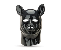 Prowler Red Latex Pig Hood - Juodas