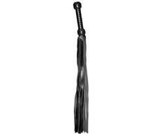 Prowler Red Prowler Raudonas Flogger 66cm - Juodas Braided Leather Impact Tool