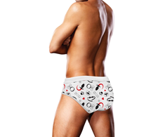 Prowler Puppie Print Swim Brief M - Quick-Dry Lightweight Swimwear