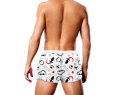 Prowler Swim Trunks Puppie Print Juodas/Baltas/Raudona Size M
