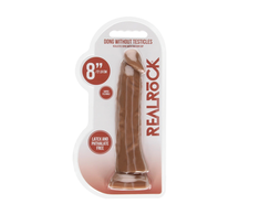 Realrock By Shots Pipedream King Cock 8" Anatomical Model with Suction Cup, rusvai gelsvas