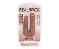 Realrock By Shots RealRock Double Trouble Intimate Model 12.7/15.2 cm Tan