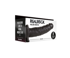 Realrock By Shots RealRock Hollow Strap-On Model 8 - Adjustable Harness, 20.5 cm, rusvai gelsvas